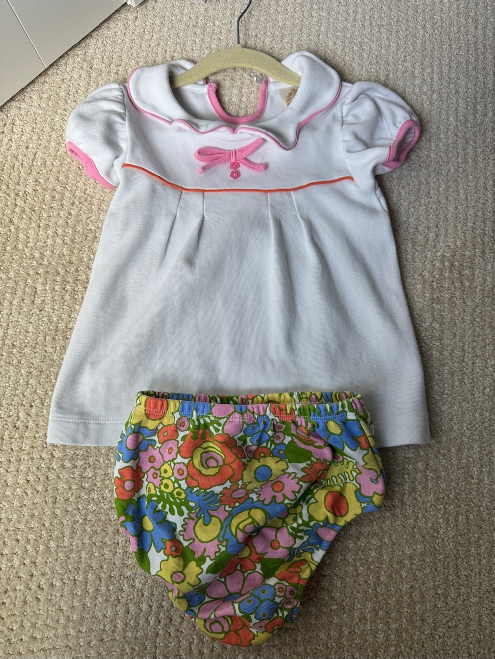Retro floral bloomers and tunic